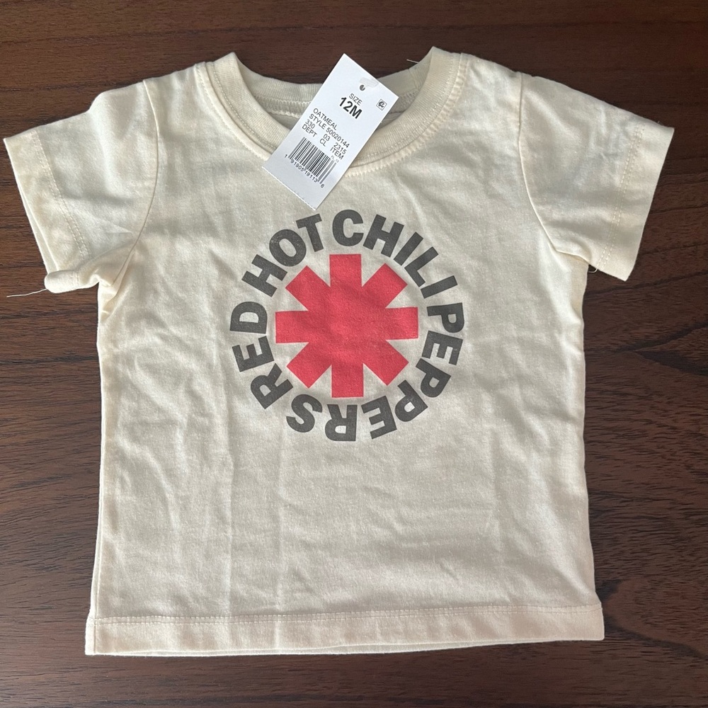 12 months Red Hot chili pepper band tea oatmeal from target new with tags